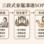 善終服務流程升級：推出「三段式家屬溝通 SOP」與「告別前一日暖心提醒」