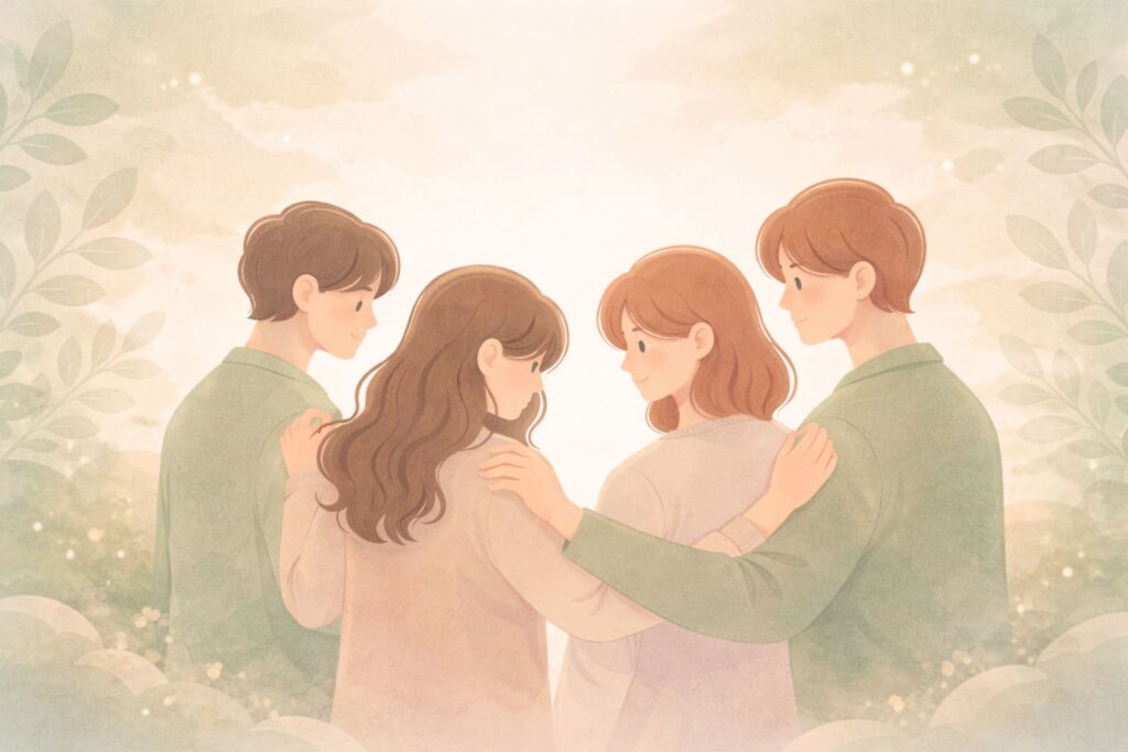 家屬在專業禮儀師陪伴下,感受到安心與信任的告別式服務