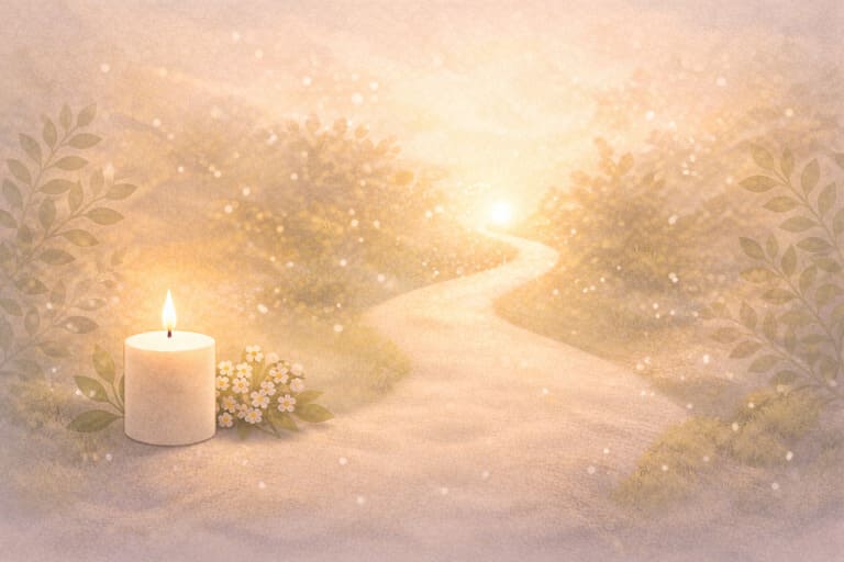 親人離世後的思念與療癒象徵,表達放手之後愛仍然延續