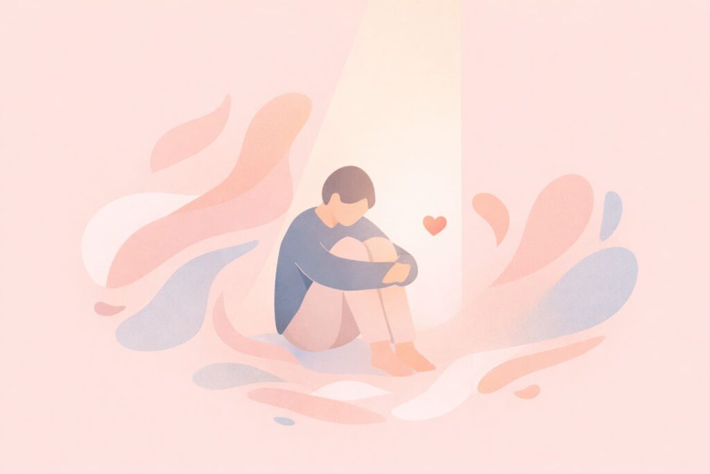 悲傷象徵著曾經深深在乎,是一種溫柔而真實的情感存在