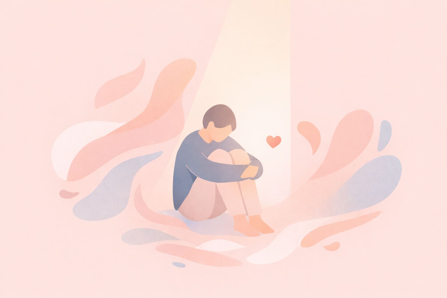 悲傷象徵著曾經深深在乎，是一種溫柔而真實的情感存在